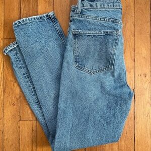 Zara Cropped Straight Leg Jeans